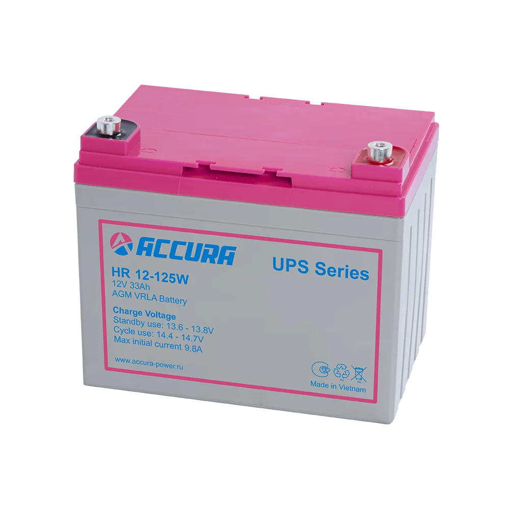 Мощный аккумулятор HR-12-125W купить с доставкой АКБ ACCURA серии HR